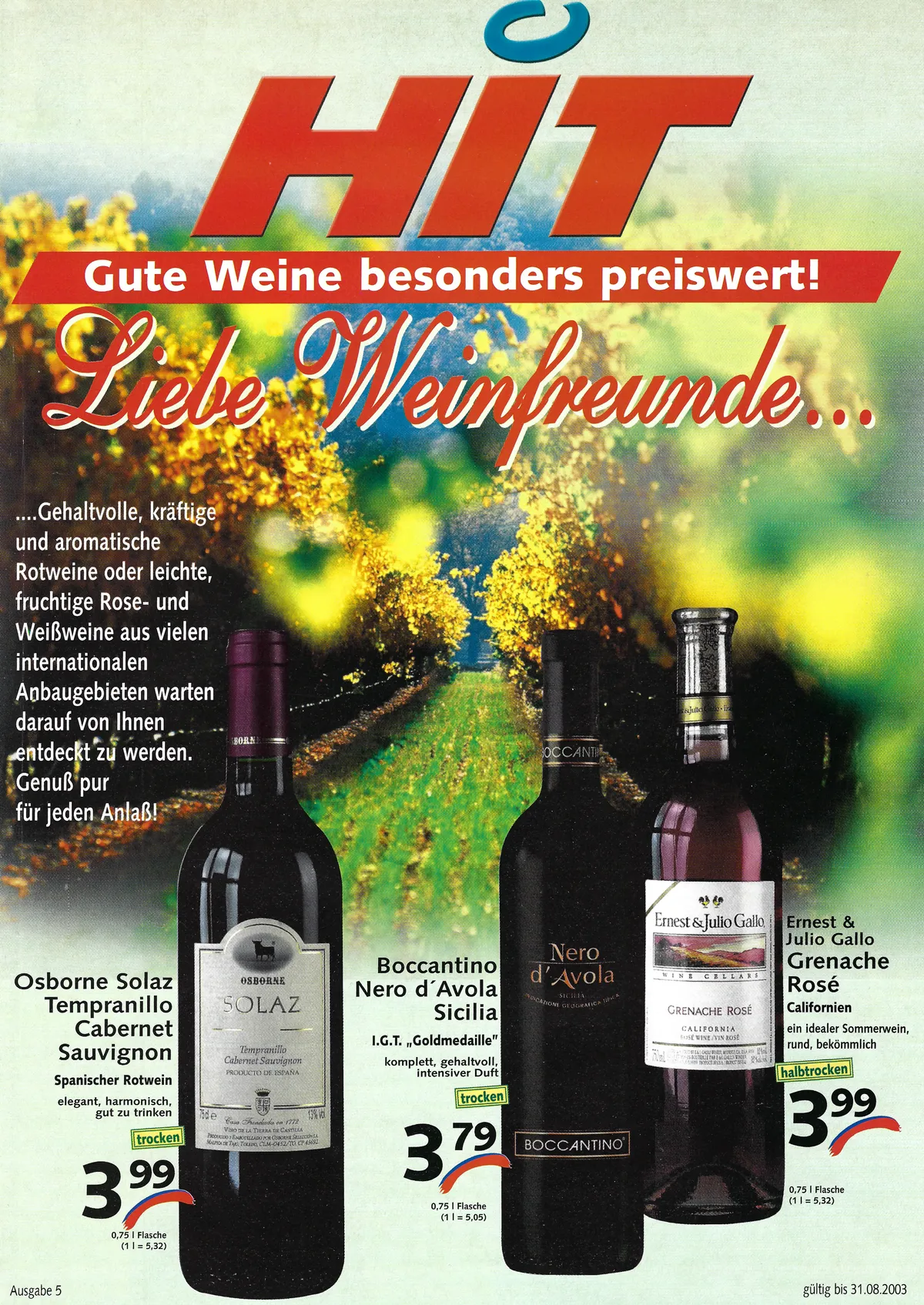 HIT Handelsgruppe Weinprospekt